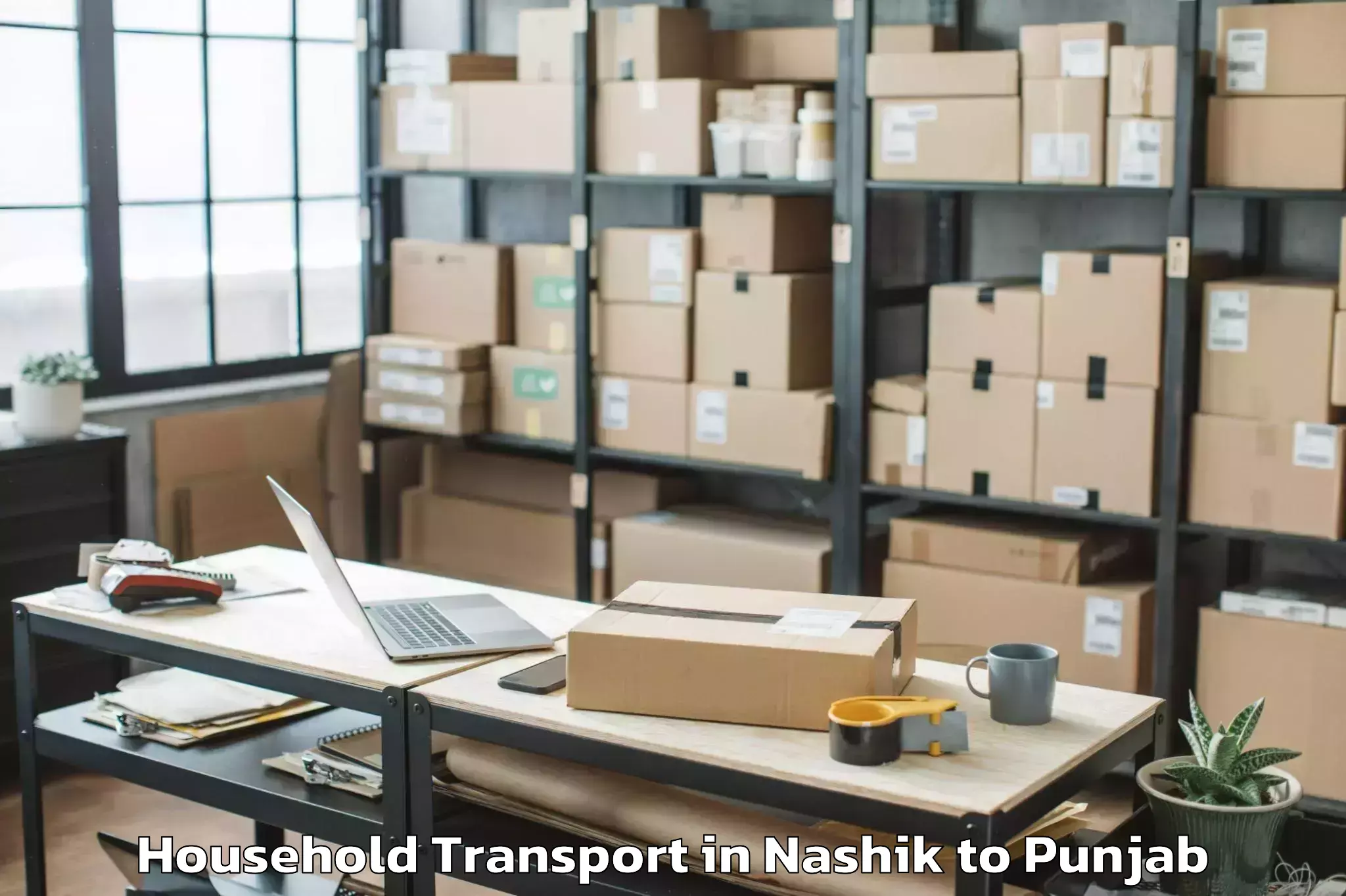 Easy Nashik to Lovely Professional University Household Transport Booking